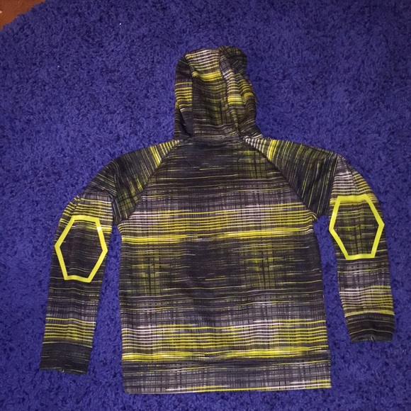 Spyder Hoodie Snowboard Shred Stretch neon spandex jacket coat LG - Picture 6 of 13